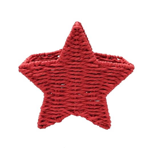 8" Paper Rope Star Basket by Celebrate It